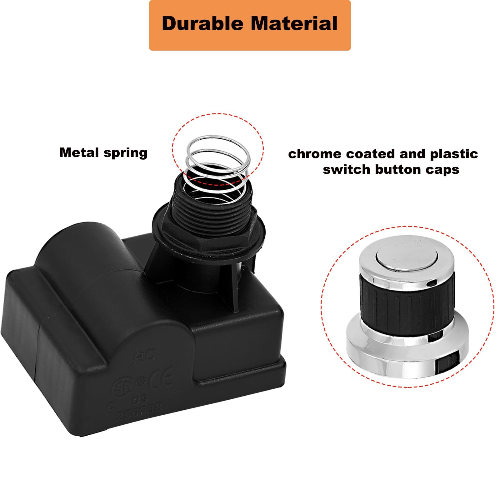 DHL-128-6Q Pulse Igniter Electrode Ignitor Wire Kit 6 Outlet Gas Grill Ignite...