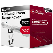 Für Range Rover V Typ L460 (G.D.W.) Anhängerkupplung abnehmbar + E-Satz 7pol