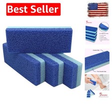 Foot Pumice Stone for Feet Hard Skin Callus Remover and Scrubber Pack of 4 Blue