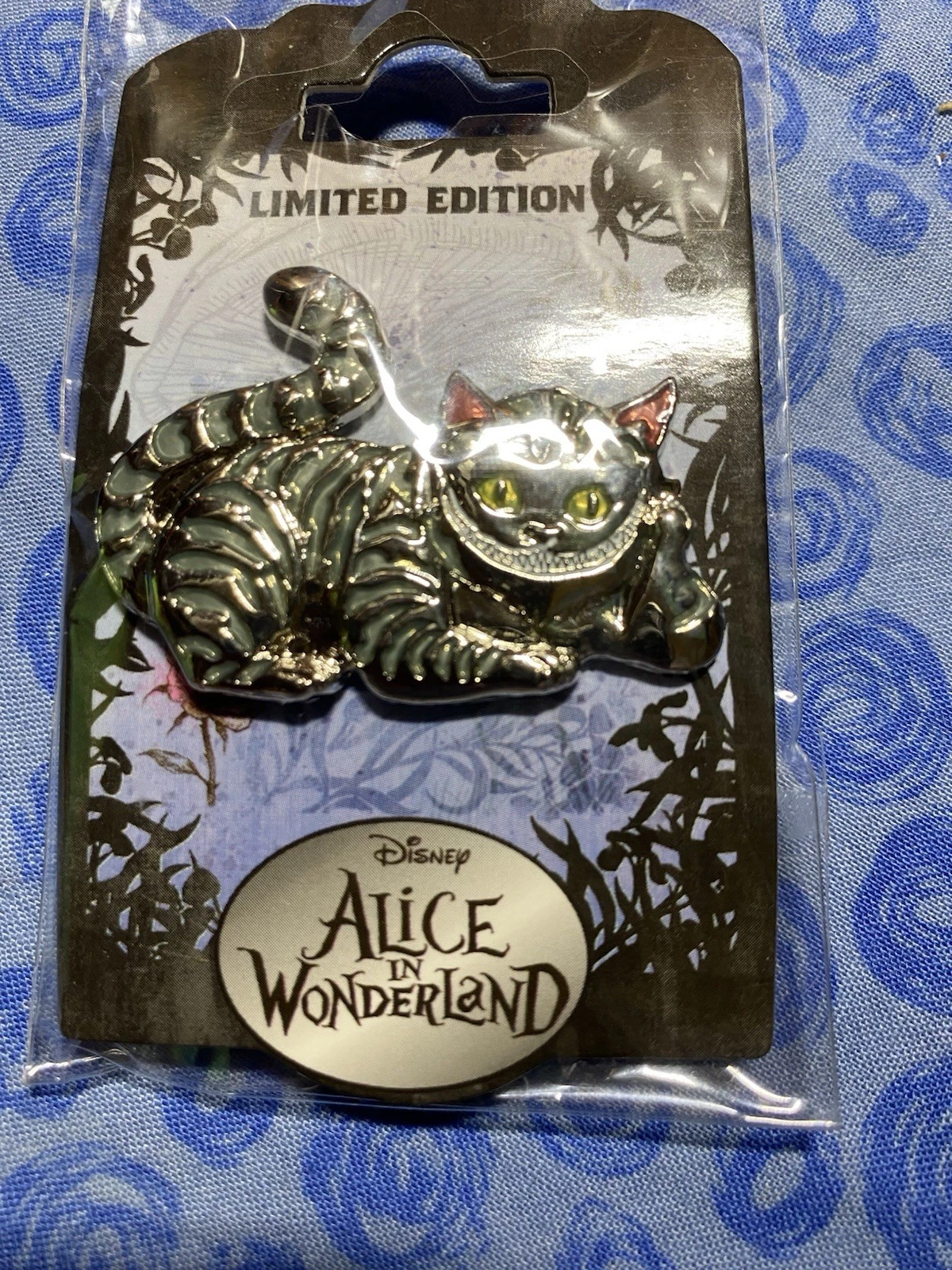 Disney Soda Fountain DSF - Alice in Wonderland - Cheshire Cat Silver LE300 Pin