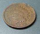 1902===Indian Head Penny--Circulated