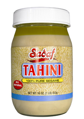 Sadaf Pure Sesame Tahini Sauce, 16 Oz Jar