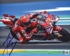 MARC MARQUEZ SIGNED DUCATI MOTOGP RACER 8x10 PHOTO 5 HONDA 93 BAS BECKETT COA