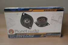Planet Audio TQ 322  2 way  speaker system -NEW 3.5” 89mm 50 Watts Pair Anarchy
