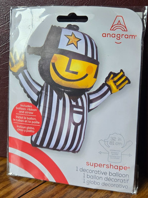 Anagram Referee  mylar Balloon New 32 in new soccer football basketball baseball