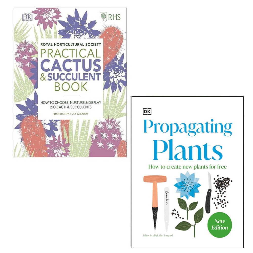 RHS Practical Cactus Succulent, RHS Propagating Plants Alan Toogood 2 Books Set
