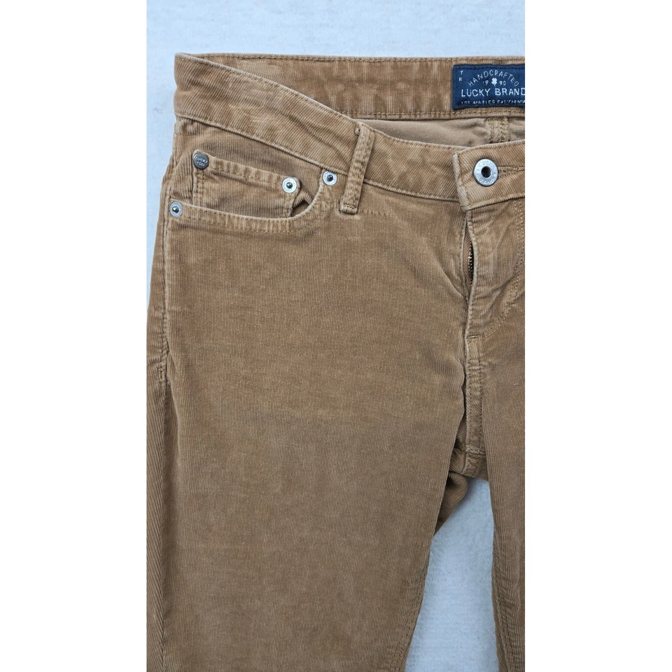 Lucky Brand Lolita Skinny Rust Brown Corduroy Pants Women's Size 4 27 Casual - Image 4 of 4