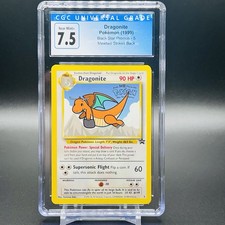 Pokemon Mewtwo Strikes Back Black Star 1999 promoción #5 Dragonite CGC 7,5