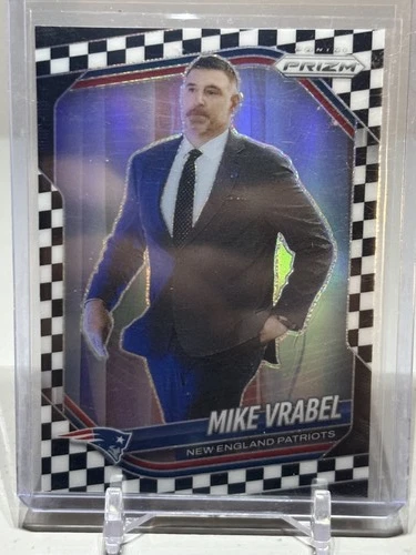 2025 Panini Prizm Football Black and White Checker Mike Vrabel #110