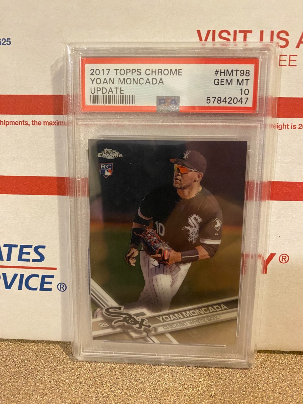 2017 Topps Chrome Update #HMT98 Yoan Moncada RC PSA 10 GEM MINT