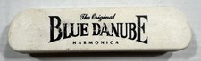 Vintage The Original Blue Danube Harmonica in off White Box USED 