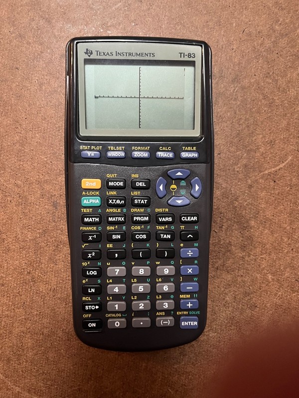 Texas Instruments TI-83 Graphing Calculator w/ Case