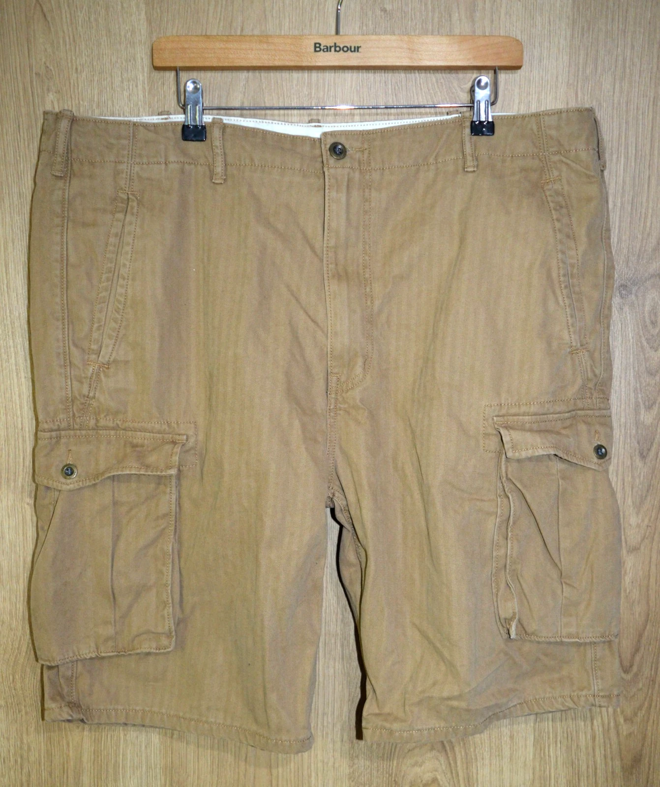Levis Cargo Shorts Mens W40 Brown Utility Combat Core Workwear Field Casual