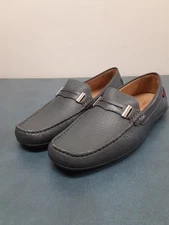 Marc Joseph New York Men's Genuine Leather Mulberry Loafer/ Gray/ 10 M - NEW