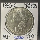 1883 S  MORGAN DOLLAR IN VERY NICE AU+  CONDITION XX330