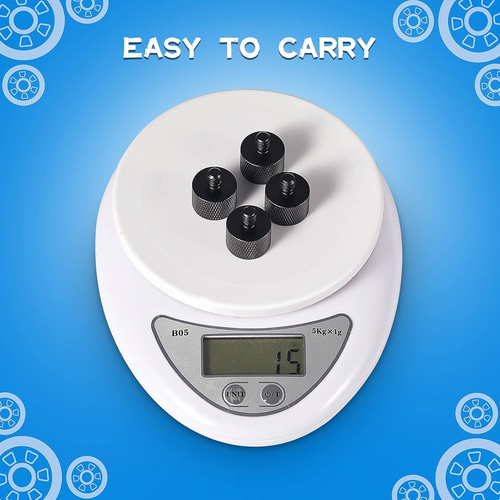 Adaptador de soporte de micrófono Frienda 4 piezas 5/8 hembra a 1/4 macho para trípode de montaje de cámara - Imagen 7 de 12