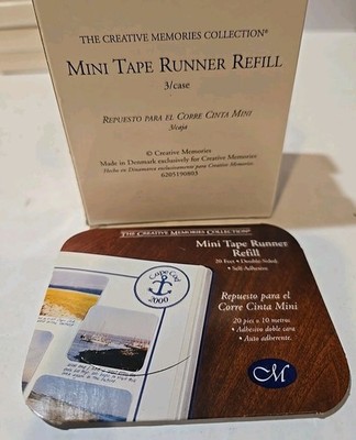 9 Creative Memories MINI Tape Runner Refill Kits - 3 boxes of 3 ea., 9 total 