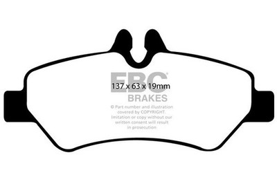Ebc Ultimax Rear Brake Pad Set Fits Mercedes VW Crafter 30-35 Crafter 30-50 Spri