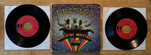 DOUBLE 45 7" FRENCH THE BEATLES EP ODEON MMT