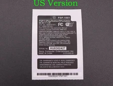 Sony PSP Replacement Labels PSP1000,2000,3000 Free shipping Tracked