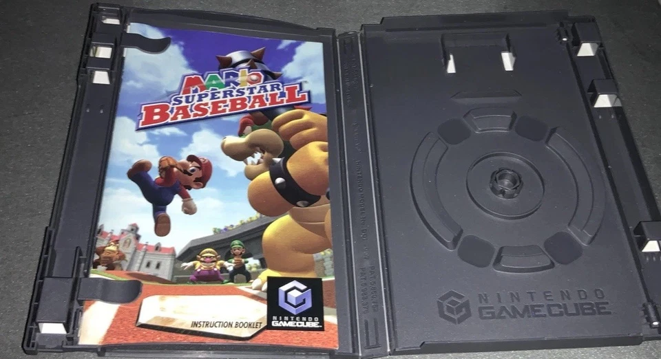 Nintendo GameCube Mario Superstar Baseball - Case & Manual - No Game! #J338 - Image 3 of 4