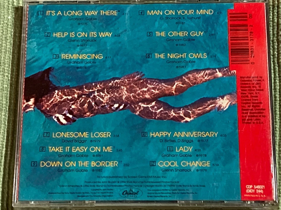 LITTLE RIVER BAND GREATEST HITS 12 TRACK CD FREE SHIPPING - Image 2 of 2