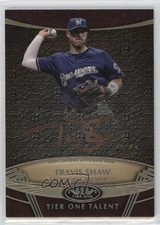 2019 Topps Tier One Talent Bronze Ink /25 Travis Shaw #TTA-TS Auto 5w7