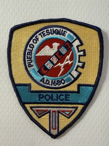 NM New Mexico Pueblo of Tesuque Indian Tribe Reservation Tribal Police patch