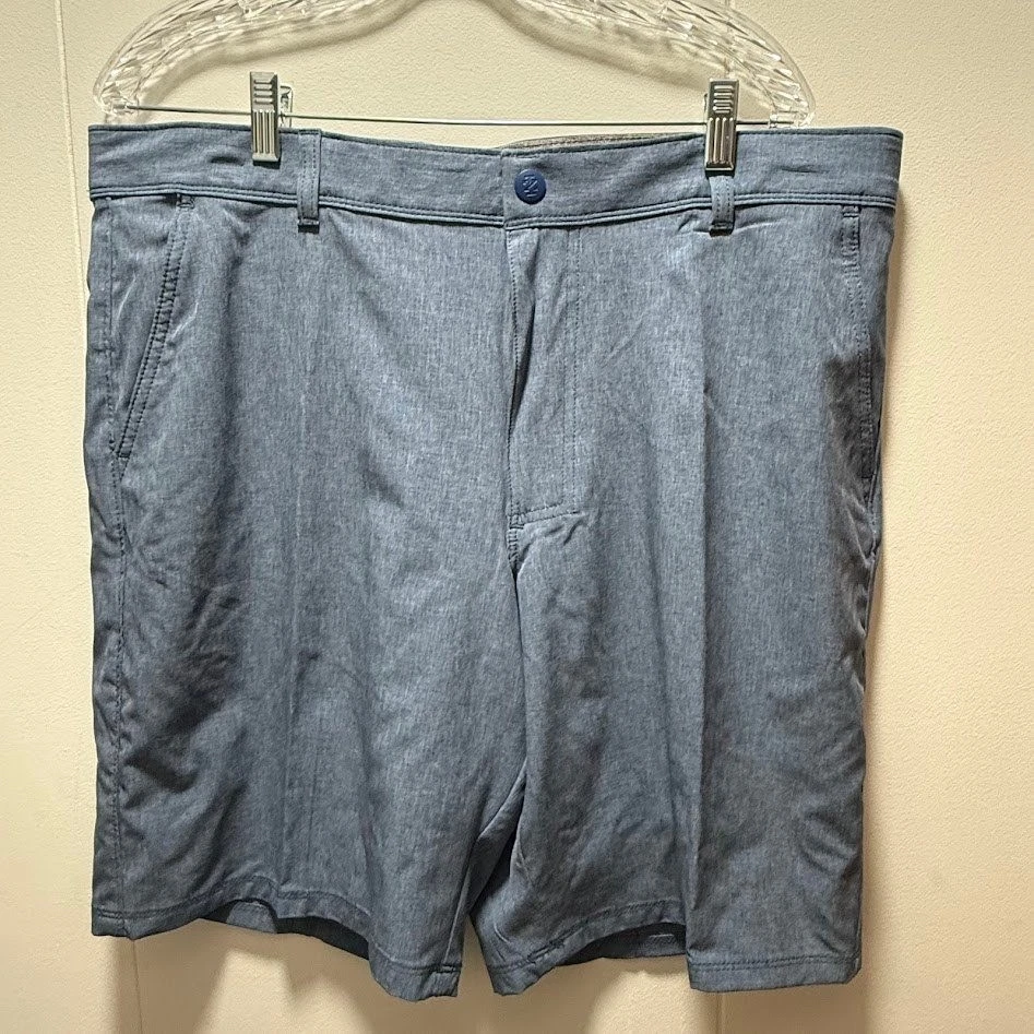 IZOD Mens Hybrid Performance Shorts True Blue Size 36 Classic Fit NEW WITH TAGS
