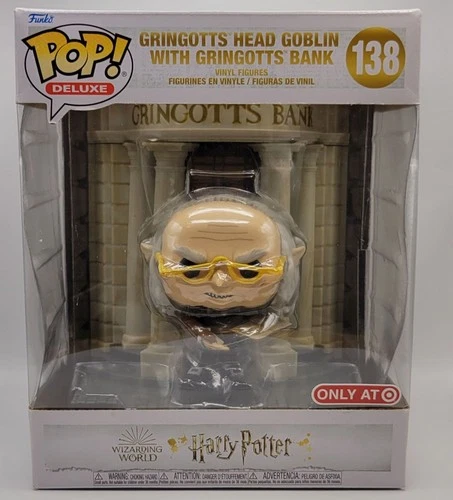 Funko POP! Deluxe Harry Potter Gringotts Head Goblin with Bank #138 Target