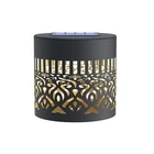 Solar Fence Lights Mandala Metal Solar Powered Outdoor Wall Deck Step9475