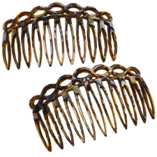 Paris CP3141 French Hair Side Comb Small Handmade Onyx French Twist Hair Combs D