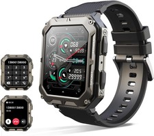 Military Smart Watch for Men Call Receive/Dial Rugged Tactical Fitness Tracker