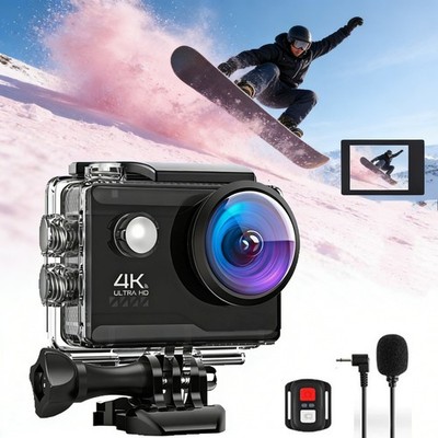 Action Cam 4K60FPS 20MP WiFi Sportskamera Unterwasserkamera 40m Wasserdicht