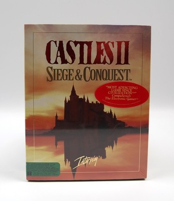 SEALED 1992 Castles II 2 Siege & Conquest Interplay 5.25'' Floppy MS-DOS