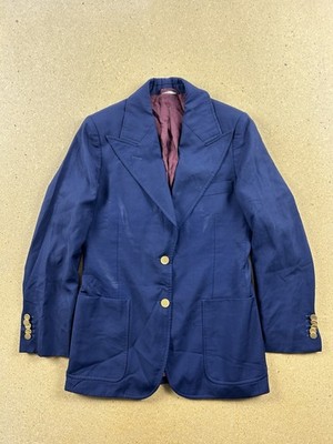 Gucci Uniform Wool Mohair Jacket Luxury dark blue Women s Blazer