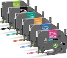 Replace for Brother P-Touch Label Maker Tape TZe 12mm 0.47 Ribbon Laminated T...