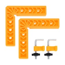 2Pcs Corner Clamp 90 Degree Right 6 Inch Angle Clamp Set, Yellow