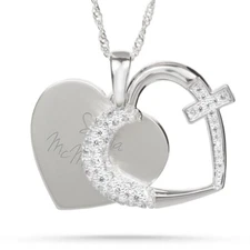 Things Remembered Cross Heart Necklace