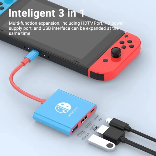 Tragbare Nintendo Switch Dockingstation TYP-C Hub mit HDMI und USB 3.0 - Bild 14 von 26