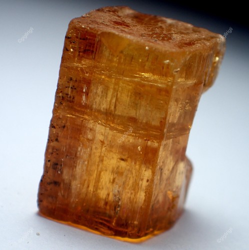 Imperial Topaz Loose Gemstone Rectangle Rough From Brazil 21.95 Cts 15x12 mm - Picture 4 of 8