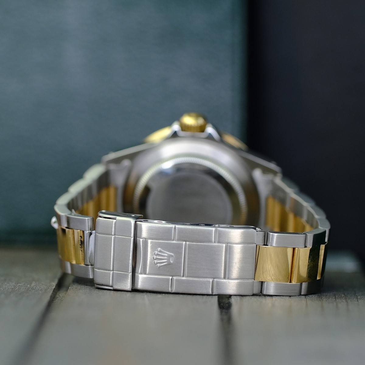 Rolex Submariner 16613 Two-Tone Watch Mens White MOP Diamond