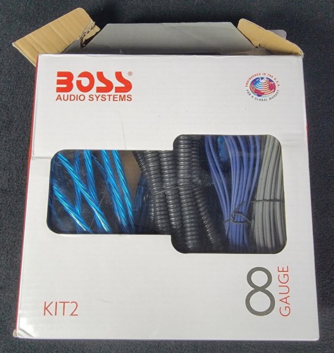 BOSS Audio KIT 2 8 Gauge Amplifier Installation Kit Great Condition
