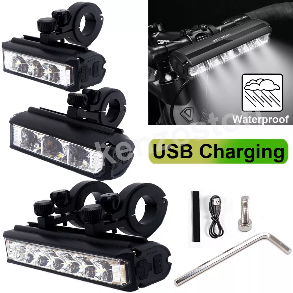 rechargeable bike lights ebay