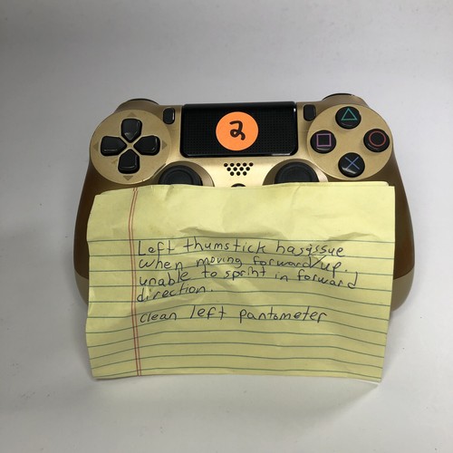 Sony PS4 DualShock 4 Wireless Controller Gold Istzustand Teile Reparatur Defekt - Bild 2 von 15