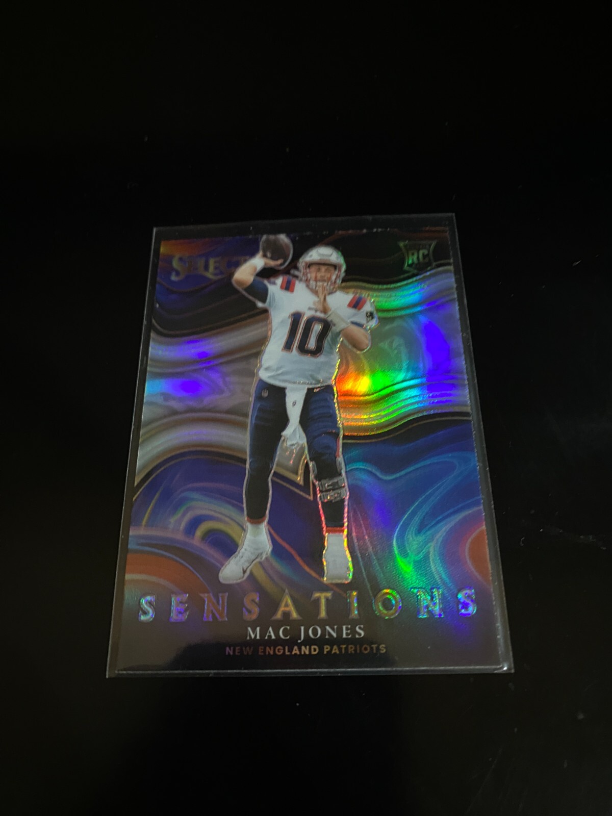 Mac Jones 2021 Select Sensations Silver Prizm RC Patriots PWE