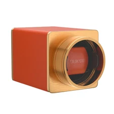 Vegan Leather Automatic Travel Watch Winder Single Box Display Storage Case Box