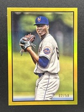 2019 Bowman Heritage Chrome Prospects Gold Refractor /50 Franklyn Kilome Mets