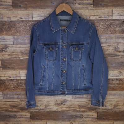 Prana Abbot Denim Jacket Size L Stretch 