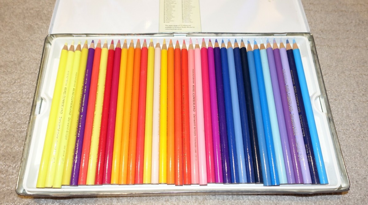 DERWENT Fine Art Pencils 72本セット Vintage Rexel Cumberland Derwent - 72 Fine Art Colour